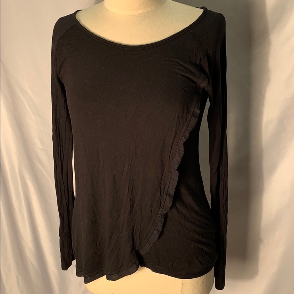Gaiam Long Sleeve Black Shirt Size Small